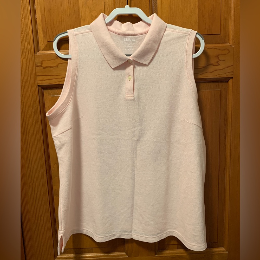 ⭐️L.L. Bean Sleeveless Pink Knit                 Top/ Shirt/Tank Size 1X